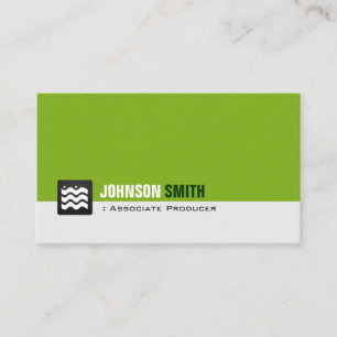 Associate Producer - Organic Green White Business Card