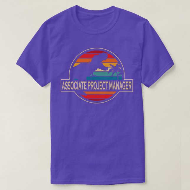 Associate Project Manager Dinosaur T-Shirt (Design Front)
