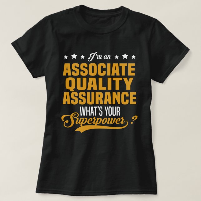Associate Quality Assurance T-Shirt (Design Front)
