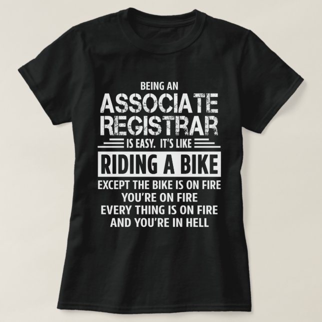 Associate Registrar T-Shirt (Design Front)