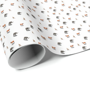 Assorted Animal Themed  Wrapping Paper