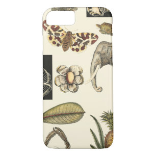 Assorted Animals Painted on Cream Background Case-Mate iPhone Case