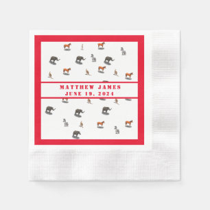 Assorted Animals Themed Baby Shower  Napkin