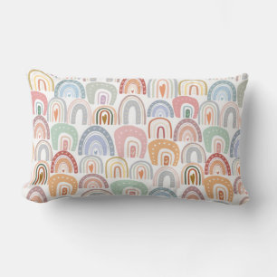 Assorted Bohemian Rainbow Pattern Name Lumbar Cushion