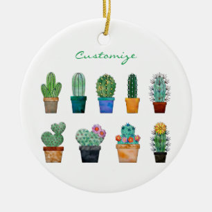 Assorted Cactus Plants Thunder_Cove Ceramic Tree Decoration