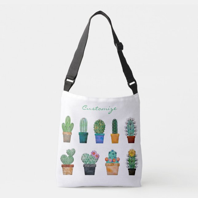 Assorted Cactus Plants Thunder_Cove Crossbody Bag (Front)
