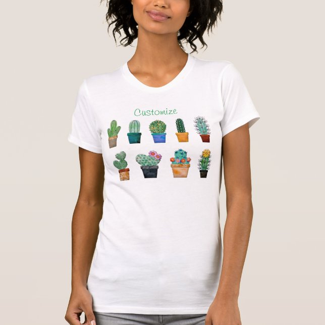 Assorted Cactus Plants Thunder_Cove T-Shirt (Front)