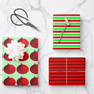 Assorted Christmas Wrapping Papers Wrapping Paper Sheet