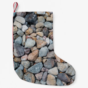 Assorted-color stone lot small christmas stocking