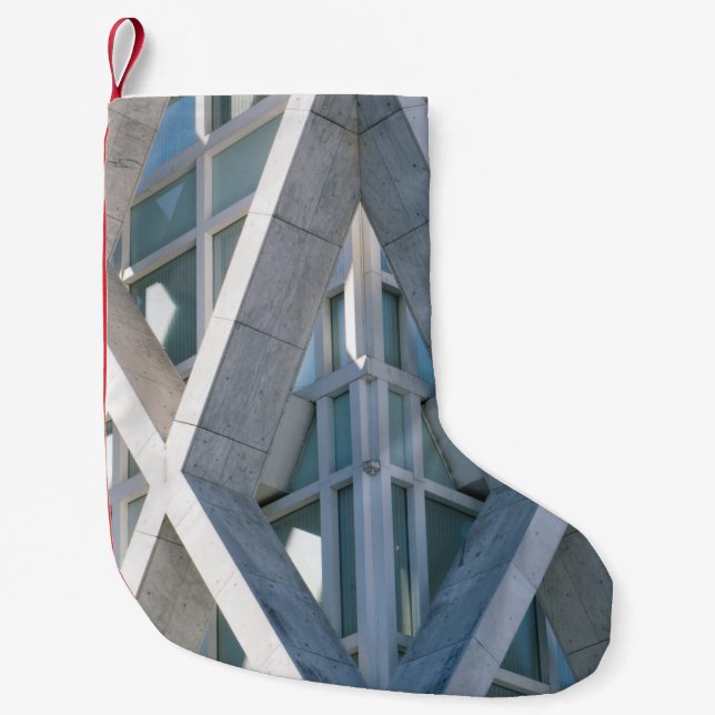 Assorted-colour abstract illustration small christmas stocking (Front)