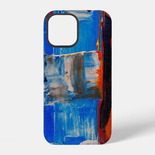 Assorted-colour abstract painting iPhone case (Back)