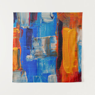 Assorted-colour abstract painting tapestry