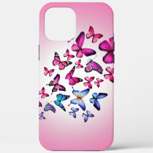 assorted-colour butterfly, flying, colourful iPhone 12 pro max case