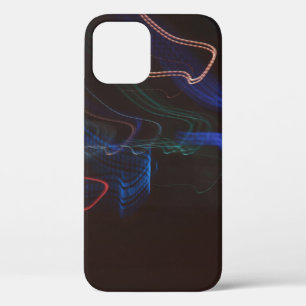 Assorted-colour LED lights illustration iPhone 12 Case