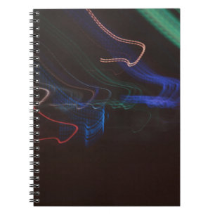 Assorted-colour LED lights illustration Notebook