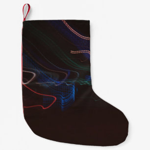 Assorted-colour LED lights illustration Small Christmas Stocking