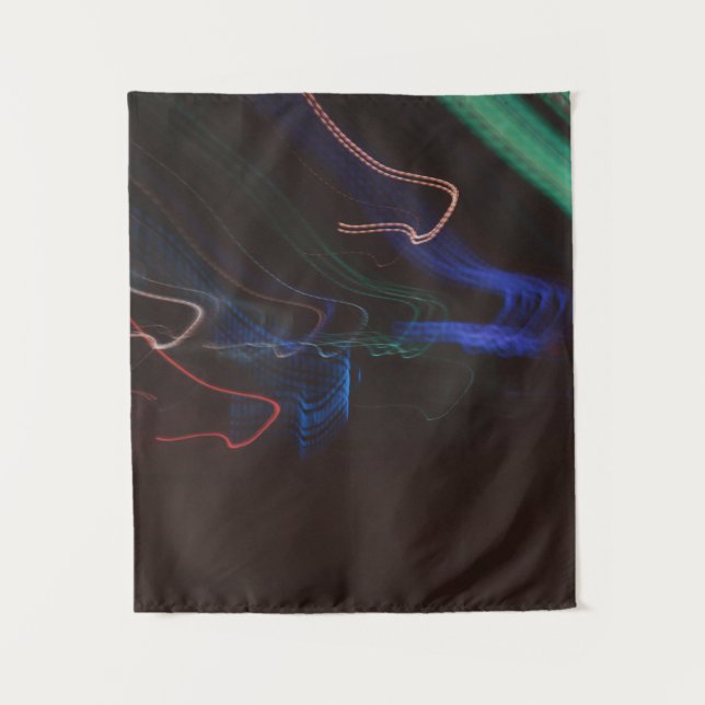 Assorted-colour LED lights illustration Tapestry (Front)