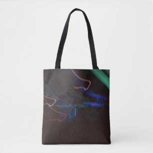 Assorted-colour LED lights illustration Tote Bag