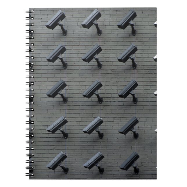 Assorted-colour security cameras notebook (Front)