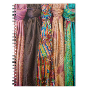 Assorted-colour textile lot notebook