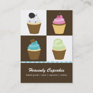 Assorted Cupcakes Business Cards