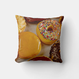 Assorted doughnuts cushion