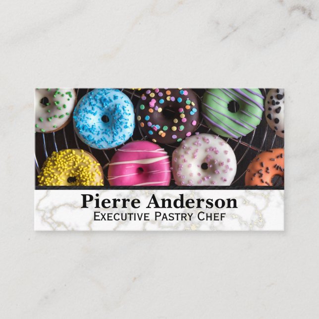 Assorted Doughnuts | Pastry Shop Loyalty Card (Front)