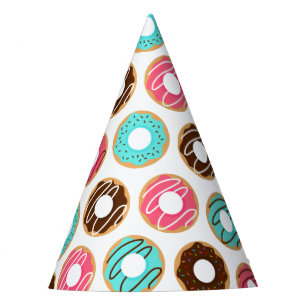 Assorted Doughnuts Pattern Party Hat