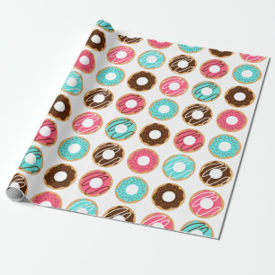 Assorted Doughnuts Pattern Wrapping Paper