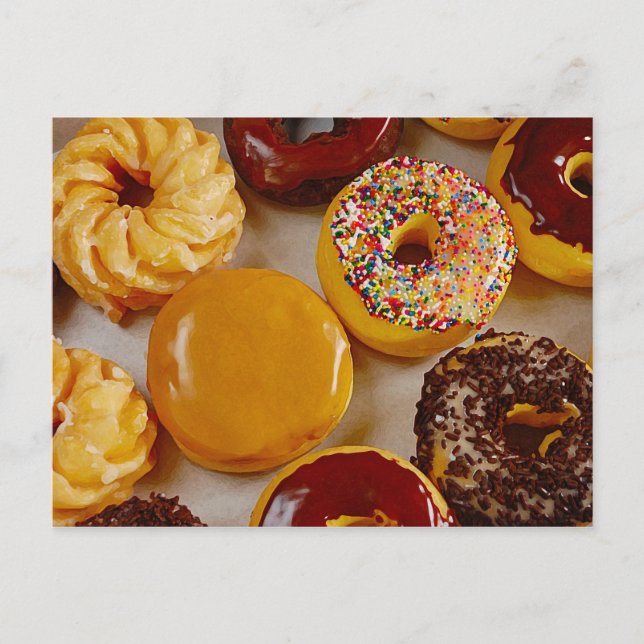 Assorted doughnuts postcard (Front)