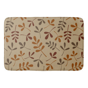 Assorted Fall Leaves Pattern Bath Mat