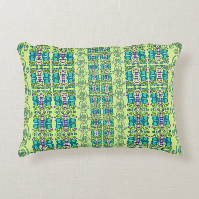 Assorted Floral Cupflowers Decorative Cushion (Front)