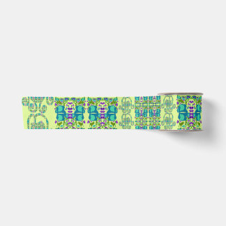 Assorted Floral Cupflowers Satin Ribbon