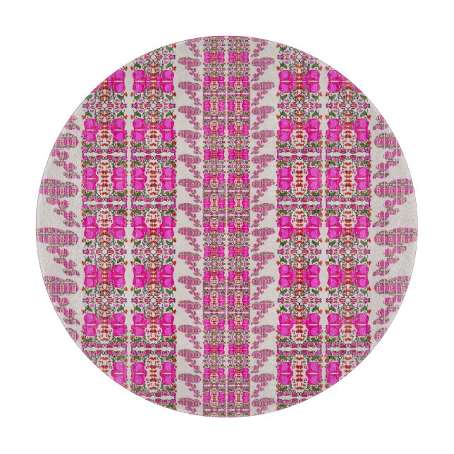 Assorted Floral Roses Cutting Board (Front)