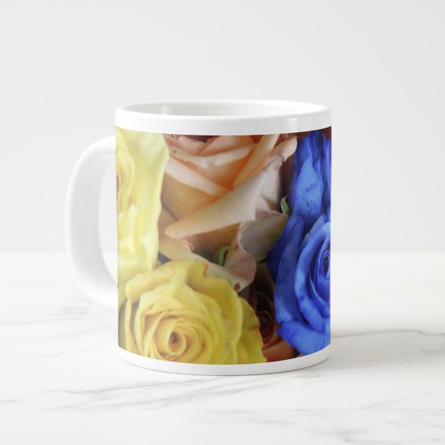 Assorted fresh rose bouquets large coffee mug (Front Left)