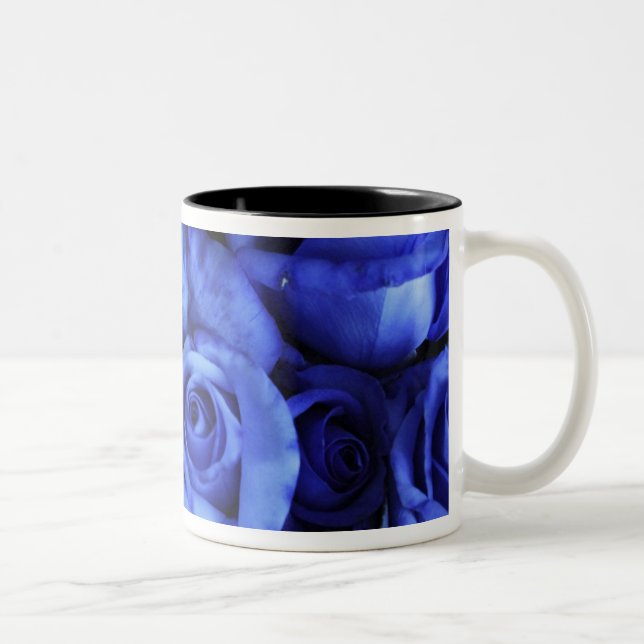 Assorted fresh rose bouquets Two-Tone coffee mug (Right)