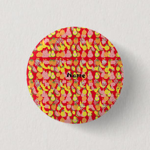 Assorted Fruits Collection Thunder_Cove   3 Cm Round Badge