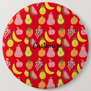 Assorted Fruits Collection Thunder_Cove 6 Cm Round Badge
