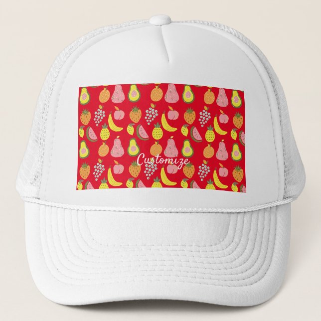 Assorted Fruits Collection Thunder_Cove   Trucker Hat (Front)