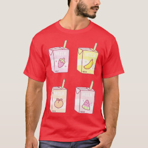 Assorted Fruits Flavoued Milk Boxes Doodle T-Shirt
