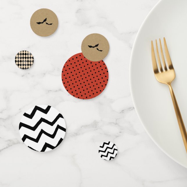 Assorted Halloween Pattern Party Table Decoration Confetti (Group)