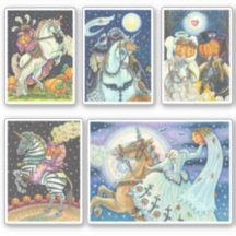 ASSORTED HEADLESS HORSEMAN HORSEWOMAN HALLOWEEN