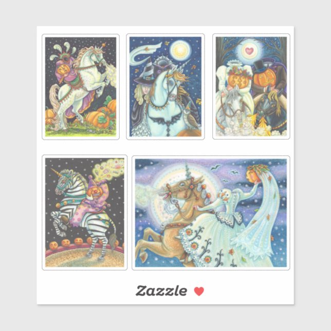 ASSORTED HEADLESS HORSEMAN HORSEWOMAN HALLOWEEN (Sheet)