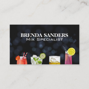 Assorted Mixed Drinks Business Card