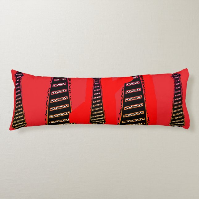 Assorted Novelty Ties Red Body Cushion (Front)