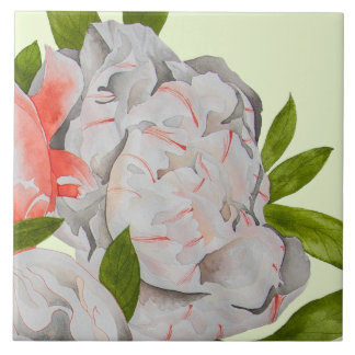 Assorted Peonies on a Ceramic Tile (D)