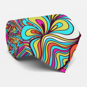 Assorted Psychedelic Swirls Tie