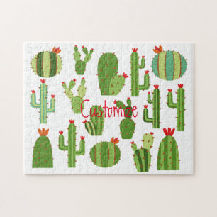 Assorted Red-flowered Cactus Plants Thunder_Cove Jigsaw Puzzle