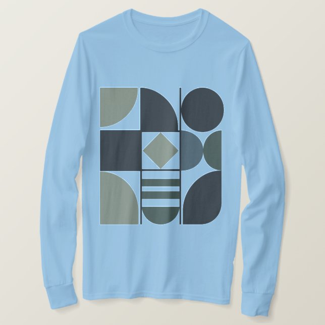 Assorted Shapes Long Sleeve T-Shirt (Design Front)