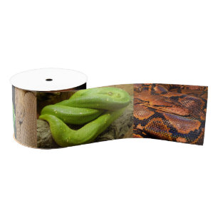 Assorted Snakes Custom 3" Wide Grosgrain Ribbon